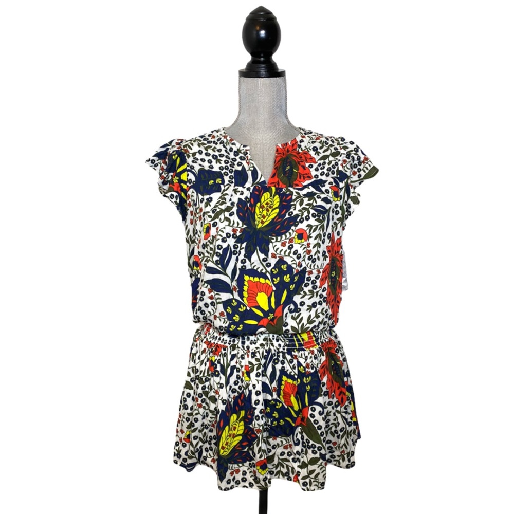 SPLENDID Smock Waist Floral Top NWT S